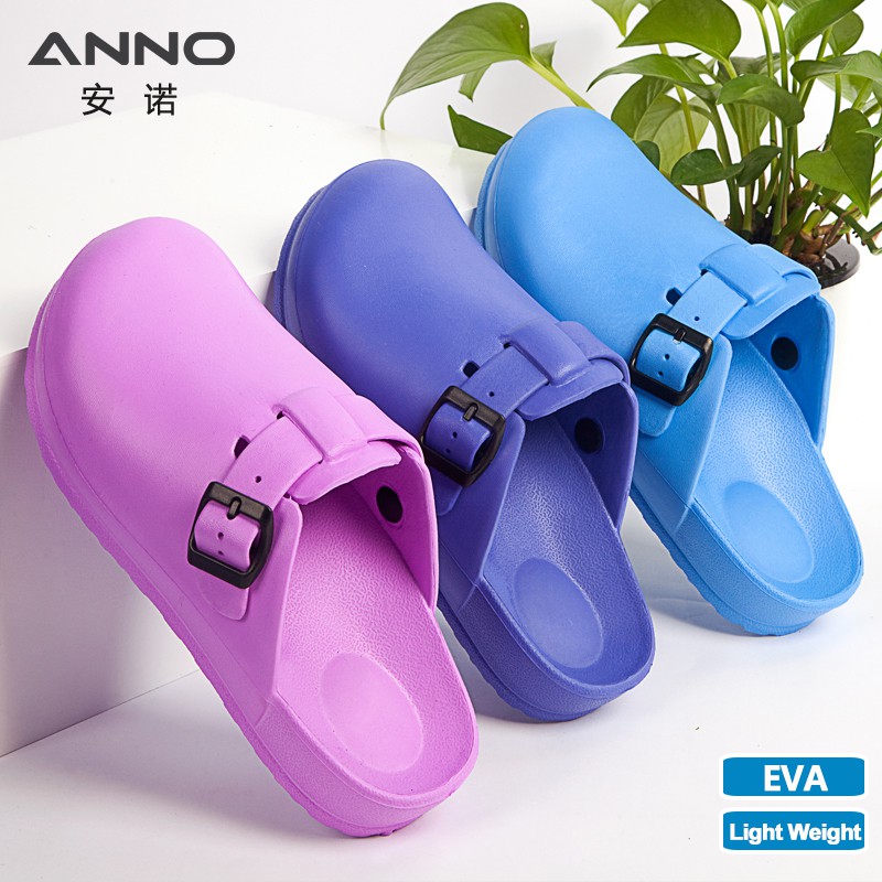 EVA Soft Medical Shoes Clinical Hospital Clogs Slippers Shoes Man Women  Work Clog Doctor Nurse Flat Footwear With Strap | Shopee Malaysia