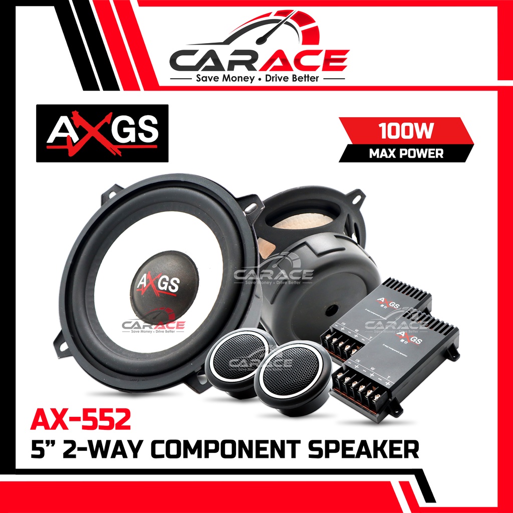 AXGS 5 Inch 2Way Component Speaker Bass Mid 5Inch Car Speaker