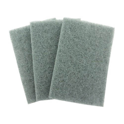 Set of 3 Scouring Pad Scourer Cleaning Tool Taiwan - Silver XK428A