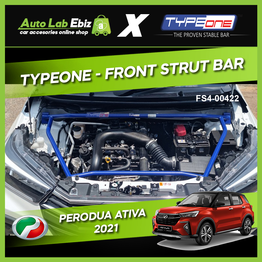 Perodua Ativa 2021 TypeOne Safety Front Strut Bar (FS400422) Shopee