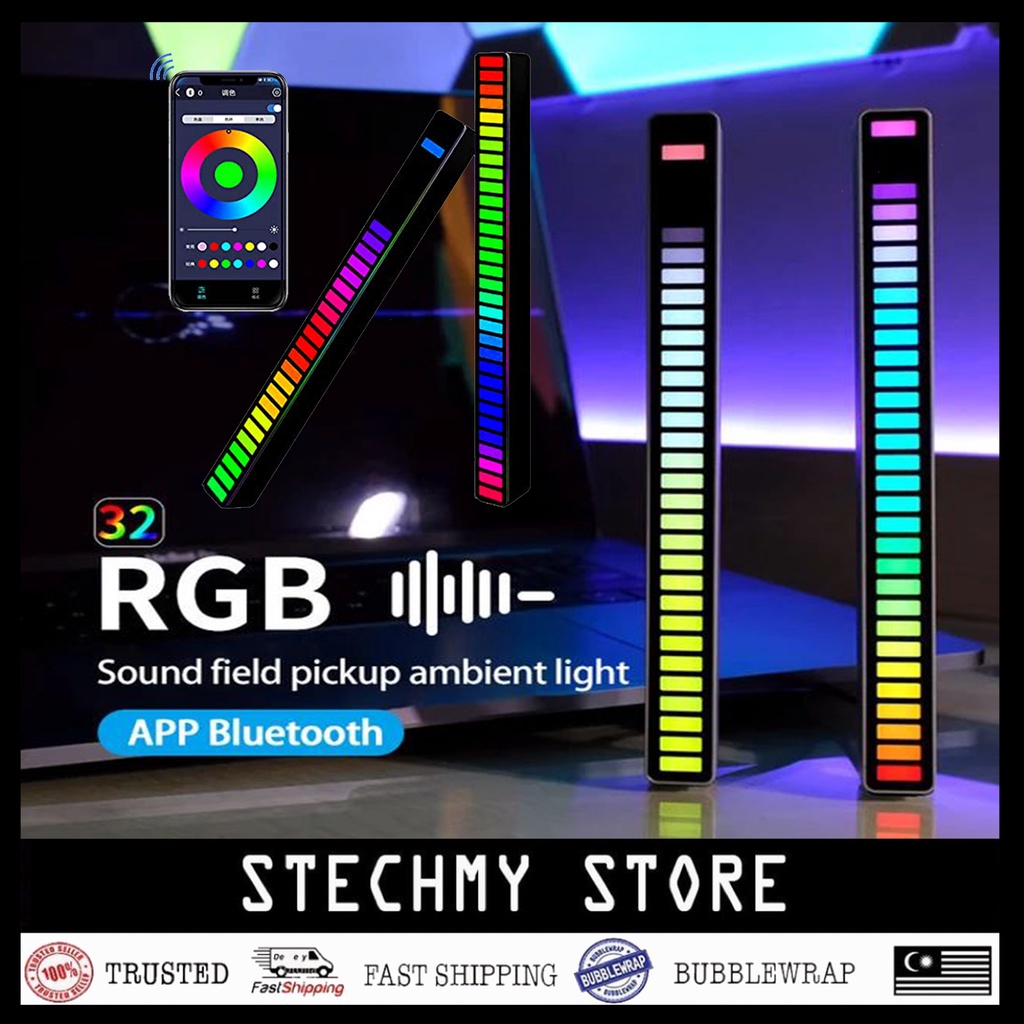 [READY STOCK] NEWUPGRADE W-08 RGB COLOURFUL Sound Rgb Lampu Wireless ...