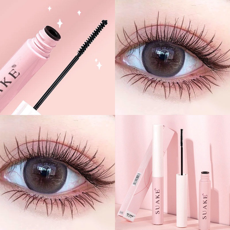 Quality Must SUAKE Natural Waterproof Longlasting Eye Mascara Anti Perspiration eyelashes Curling