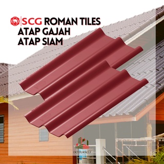SCG Roman Tiles - Atap Gajah Atap Siam Fiber Cement Hybrid | Shopee ...