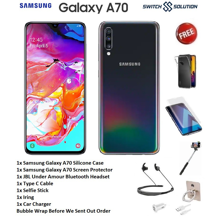 Samsung Galaxy A70 (8GB+128GB) Original Samsung Warranty Malaysia With  Freebies