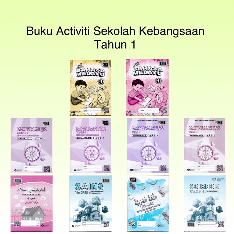 Buku Teks Buku Activiti Sekolah Kebangsaan Tahun 1 Textbook Activity Book Year 1 Kssr Semakan Shopee Malaysia