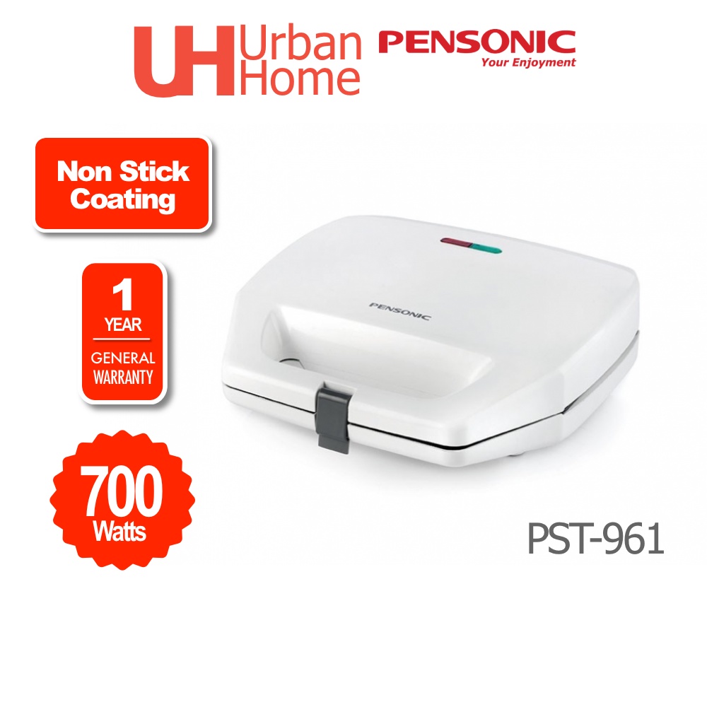 Pensonic 2 Slice Sandwich Maker Toaster PST-961/PST-9603G/PST-9603W