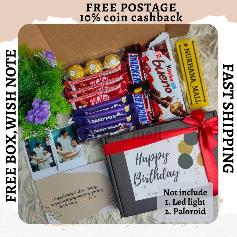 HADIAH SURPRISE GIFT BOX CHOCOLATE / BIRTHDAY / SURPRISE BOX / ANNIVERSARY / I'M SORRY COKLAT