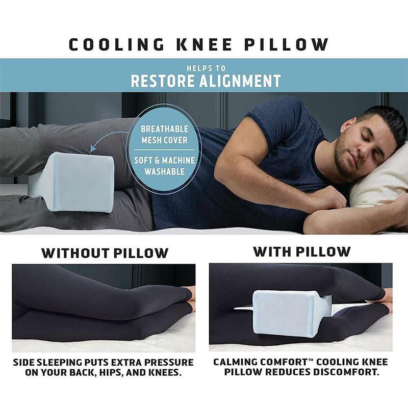 Clever Cool By Calming Comfort Cooling Knee Pillow Foam Memory Leg