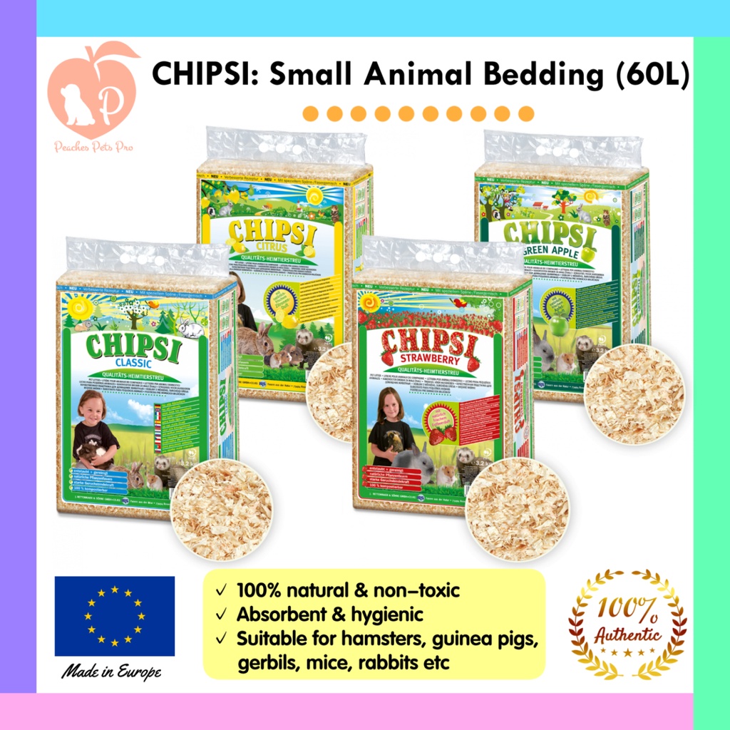 chipsi-small-animal-litter-bedding-60l-classic-lemon-strawberry