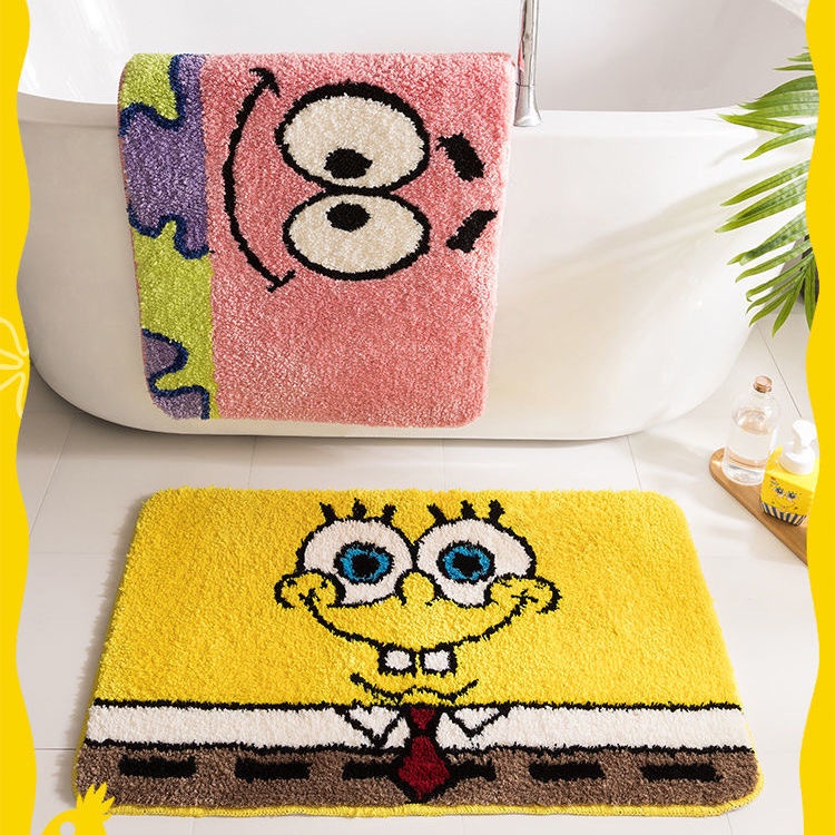 Spongebob Squarepants Patrick Star Soft Bathroom Door Mats Absorbent