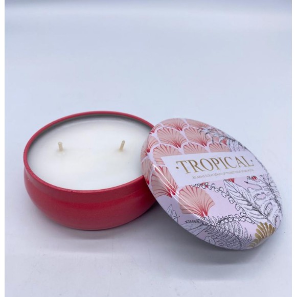 Tropical Scented Tin Candle