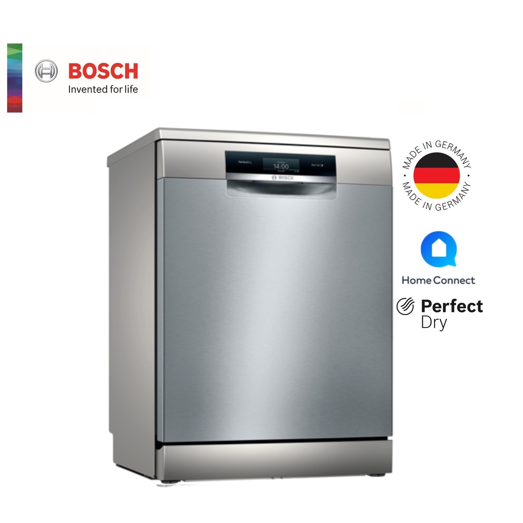 Bosch Series 8 Freestanding Dishwasher Stainless Steel HomeConnect