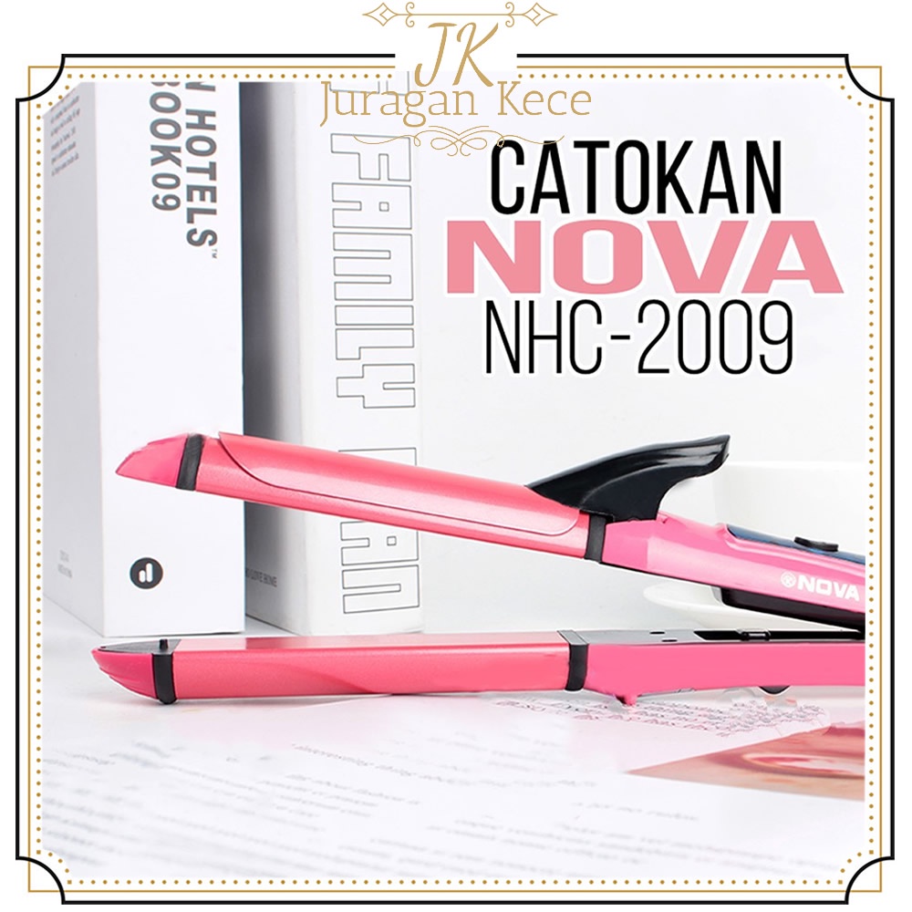 Nova Hair Straightener NHC-2009 2-In-1 Hair Straightener and Curling Iron