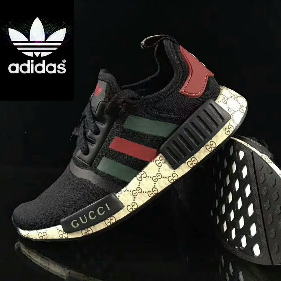 Custom Adidas NMD R1 x Gucci BEE Black Nike Shoe