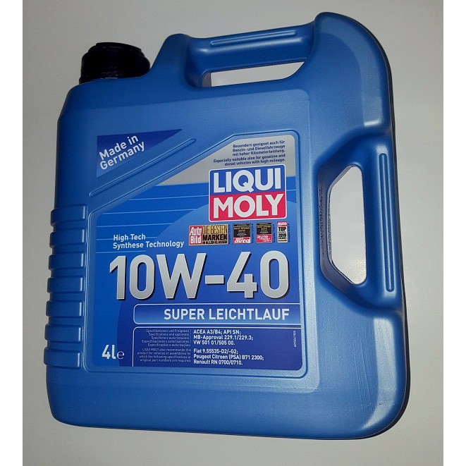 Liqui Moly Super Leichtlauf 10w 40 4l Genuine Engine Oil Shopee Malaysia