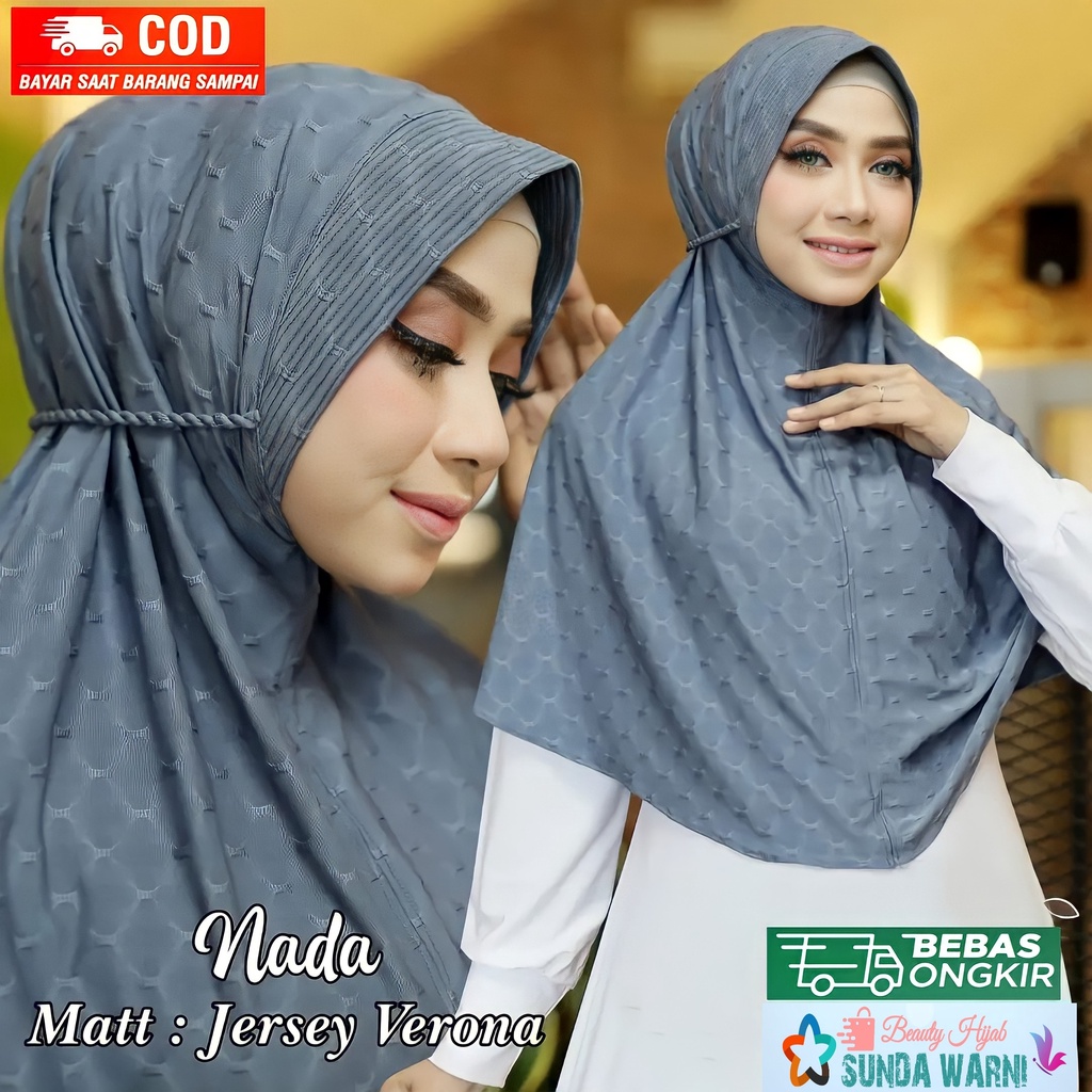 Instant Hijab Pet Rubih Strada/Bergo Nada Rubih Jersey Strada Fabric/Rubih Hijab - Women's Veil /- Latest Women's Veil /- Trendy Women's Veil