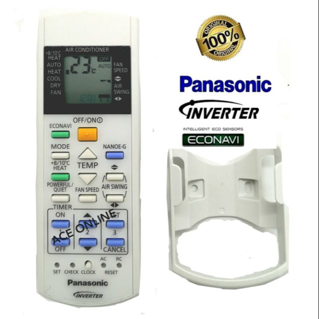 Original Panasonic Air Conditioner Air Conditioner / Air Cond Remote Control Inverter Tye