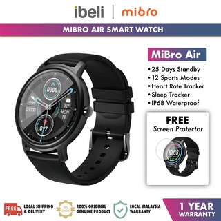 Image of MiBro Air Smart Watch Sport Tracker Heart Rate Sleep Monitor Message Reminder IP68 Waterproof