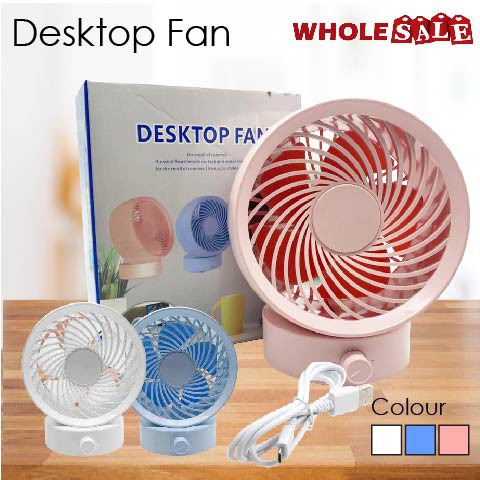 USB Desktop Fan Portable Mini Cooling Fan Strong Wind Quiet Operation Office Bedroom/Kipas Mini USB