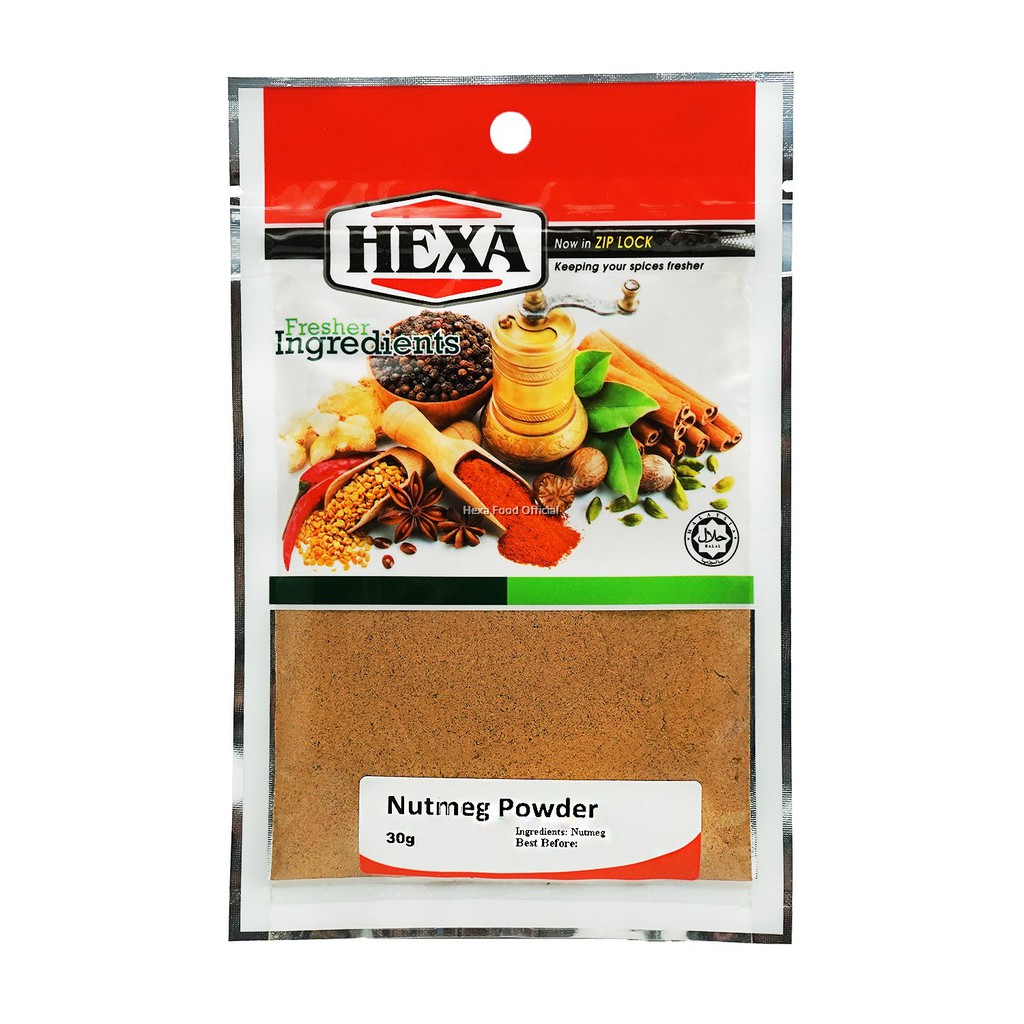 SPECIAL PROMOTION!!! HEXA HALAL Nutmeg Powder 30g Serbuk Buah Pala