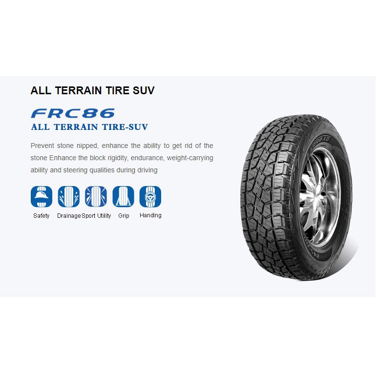 SAFERICH EUROPEAN TECHNOLOGY FRC86 (ALL TERRAIN TIRE-SUV) | Shopee ...