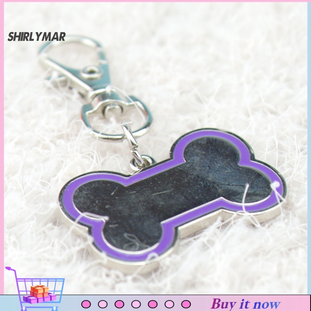 Sr Dogs Nameplate Lightweight Anti-lost Bone Shape Pets ID ...