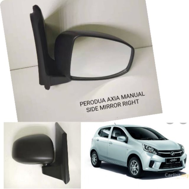 Perodua Axia 2014Y Manual Side Mirror ( Left/Right side 