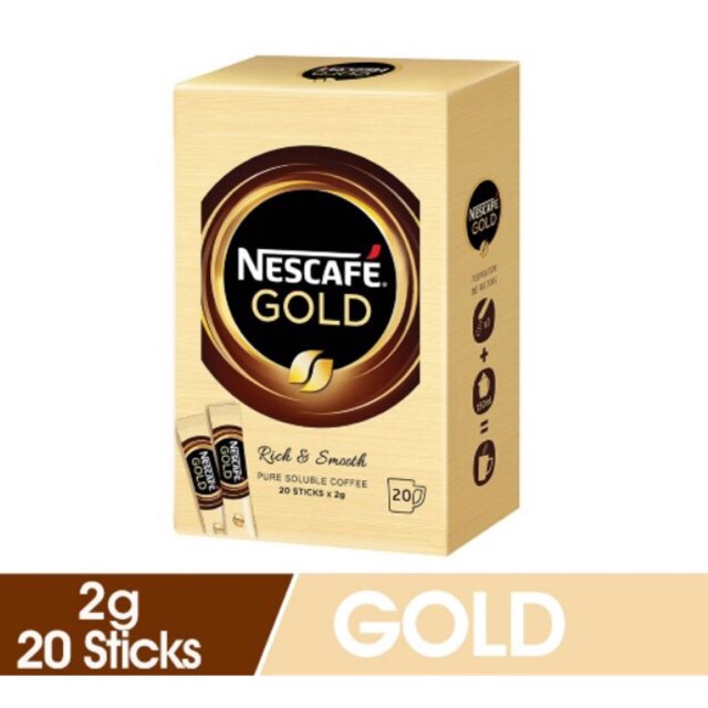 Nescafe Gold Instant Coffee (20 sticks x 2g) | Shopee Malaysia