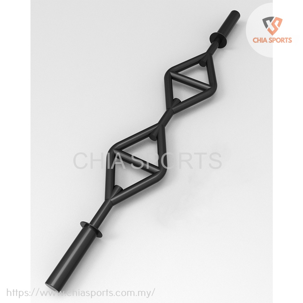 LELONG!!! TGrip Shorty Bar Olympic Short Multi Grip Bar 1.4m 5cm Swiss Barbell Multi Grips