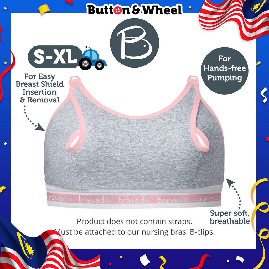 Bravado Clip and Pump Hands- Free Nursing Bra - Dusted Peony | Shopee Malaysia