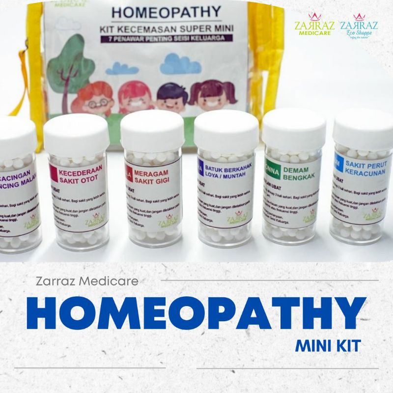 Kit Homeopaty Mini Penawar Homeopathy Umum Shopee Malaysia