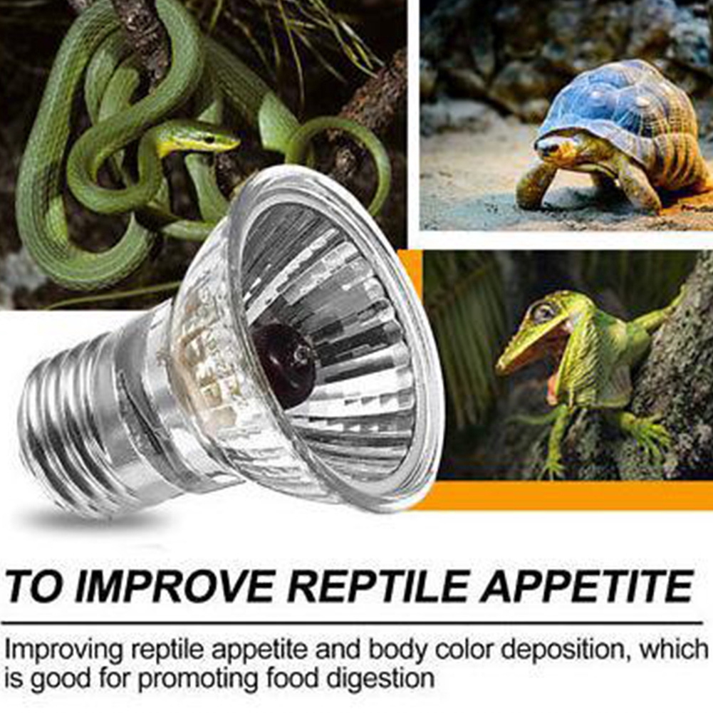 25W/75W Pet Uva Uvb Reptile Tortoise Heating Lamp Full Spectrum Sunlamps Basking