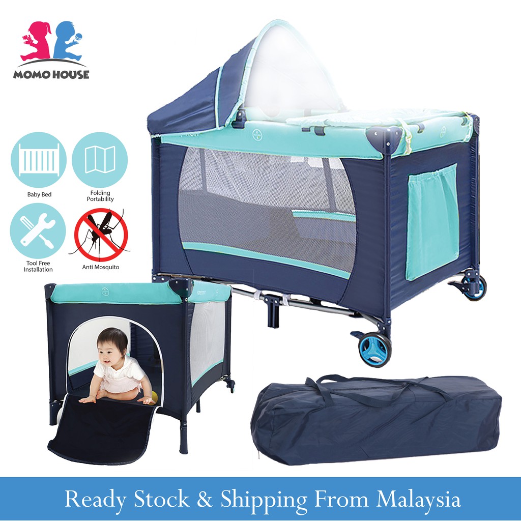 2 level travel cot