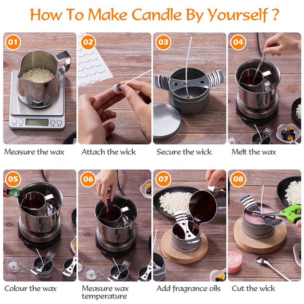 Buy Candle Making Kit Soy Wax Candle Making Supplies Candle Making Kit Arts And Crafts Kit Diy Kits Seetracker Malaysia