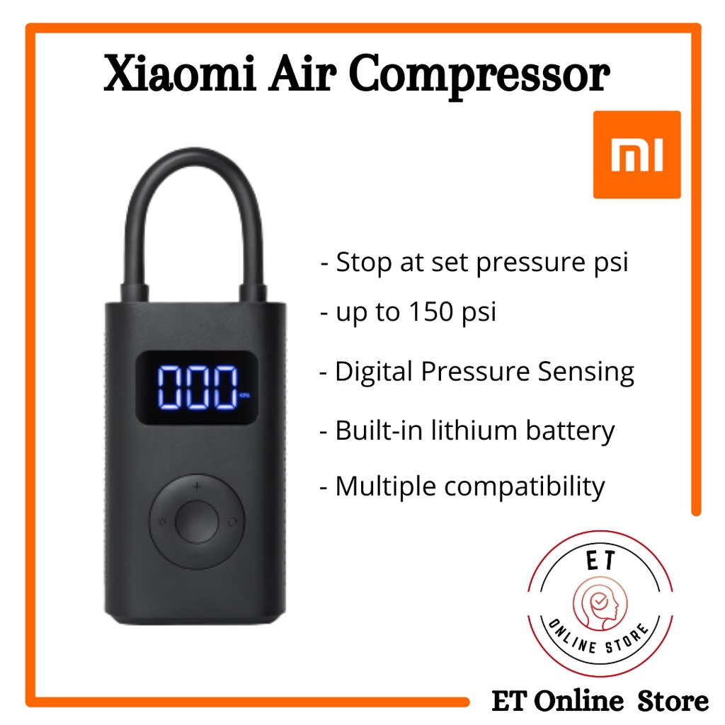 Xiaomi Mi Portable Electric Air Compressor Shopee Malaysia
