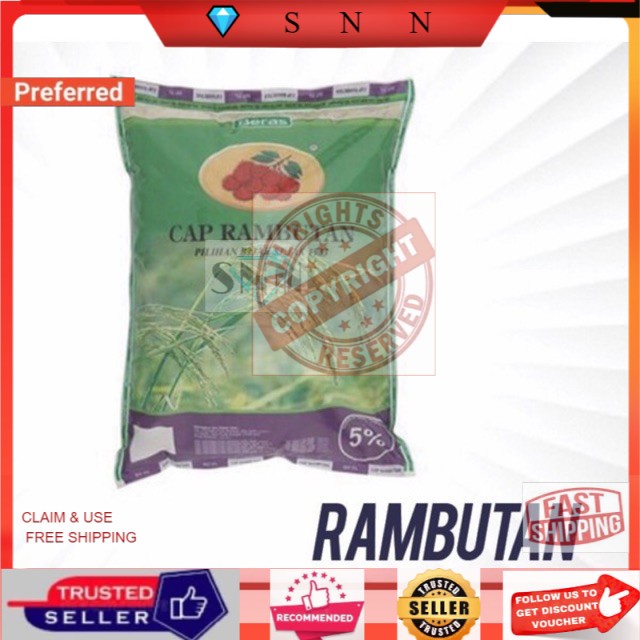 Snn Beras Cap Rambutan 10kg 5kg Jgn Campur Item Lain Maximum 2 Beras 1 Order