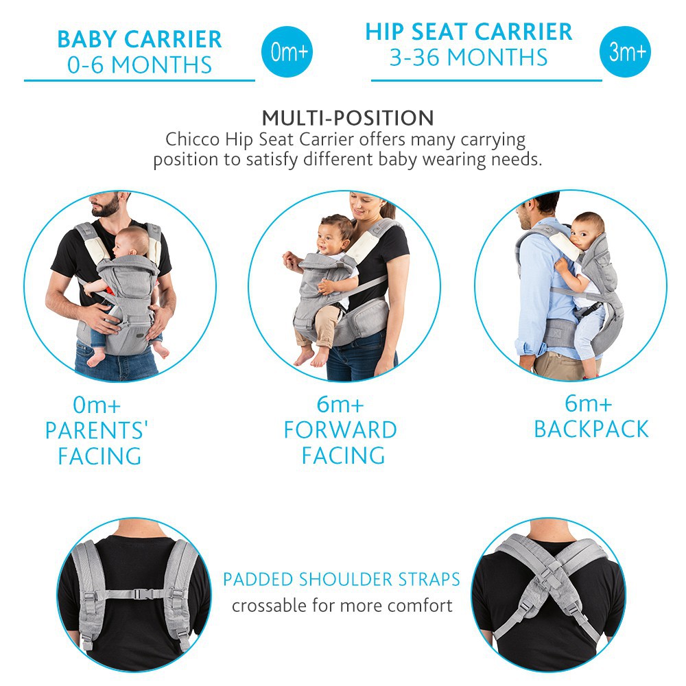 CC-Chicco Hip Seat Baby Carrier | Shopee Malaysia