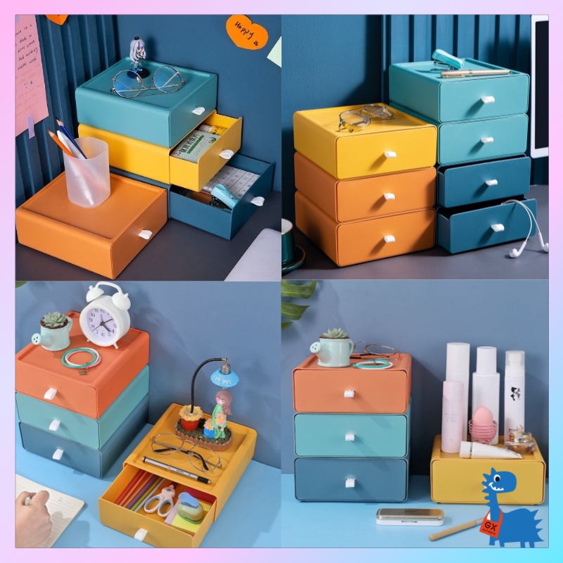 Drawer Stationary Desk Organizer Storage Box rack Multi