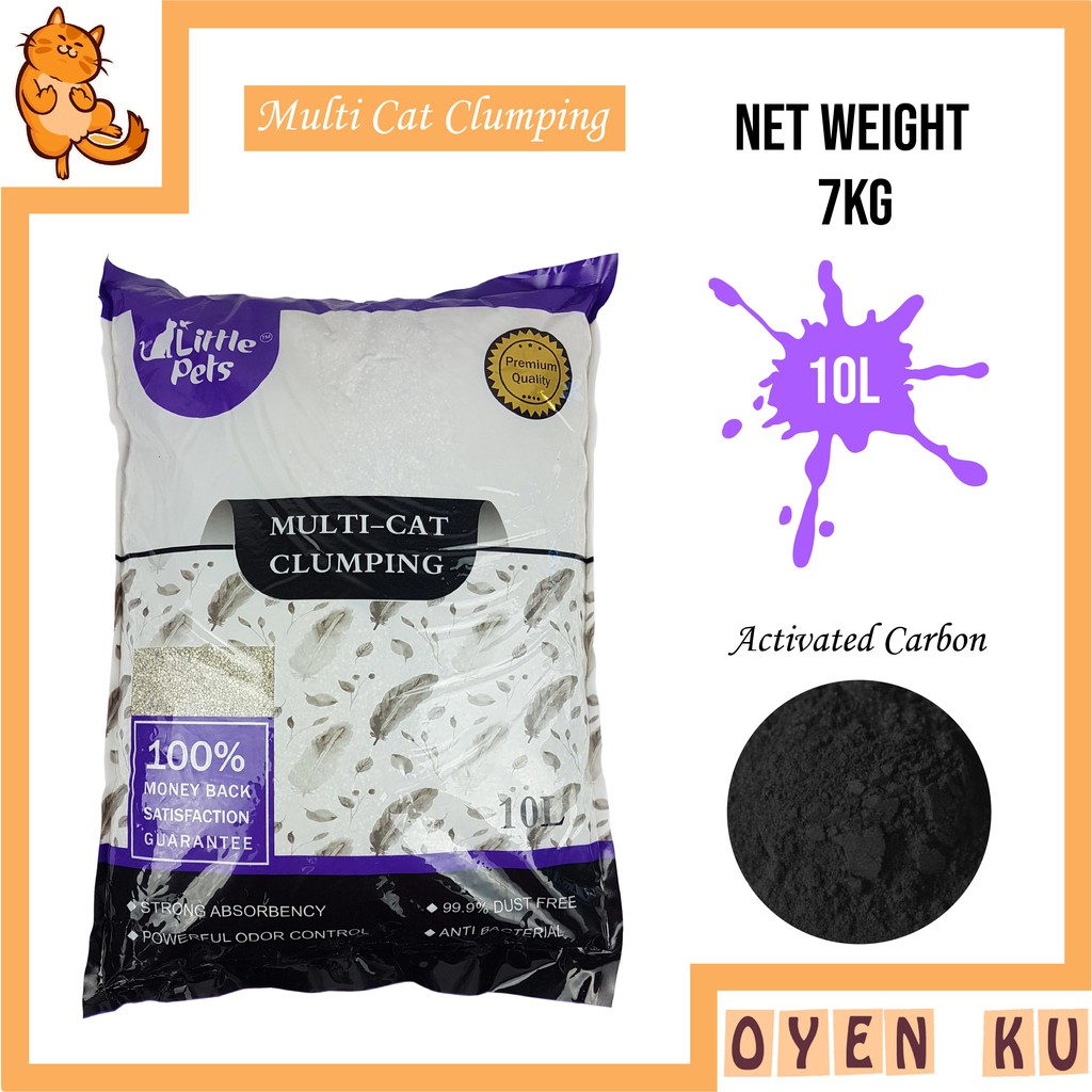Premium Multi Cat Litter Super Clumping with Activated Carbon / Cat
