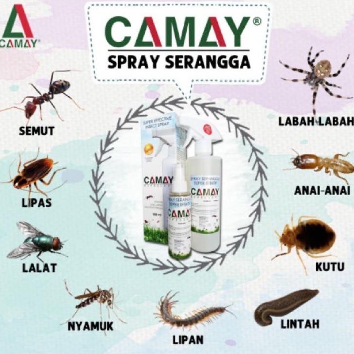 Buy CAMAY SPRAY UTK KUTU SEMUT PEPIJAT LIPAS LALAT ANAI-ANAI KUTU 