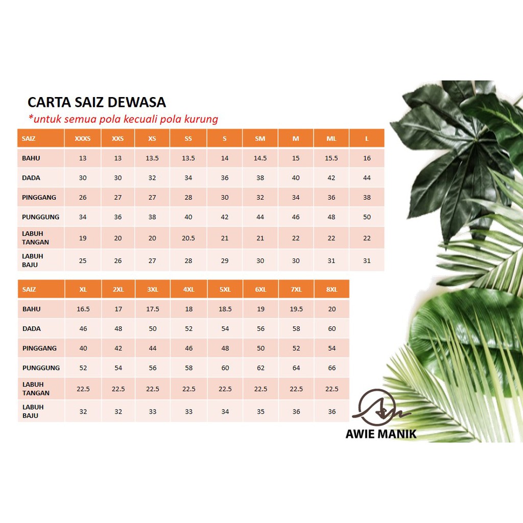 Dewasa Pola Blouse 3in1 Awie Manik Shopee Malaysia