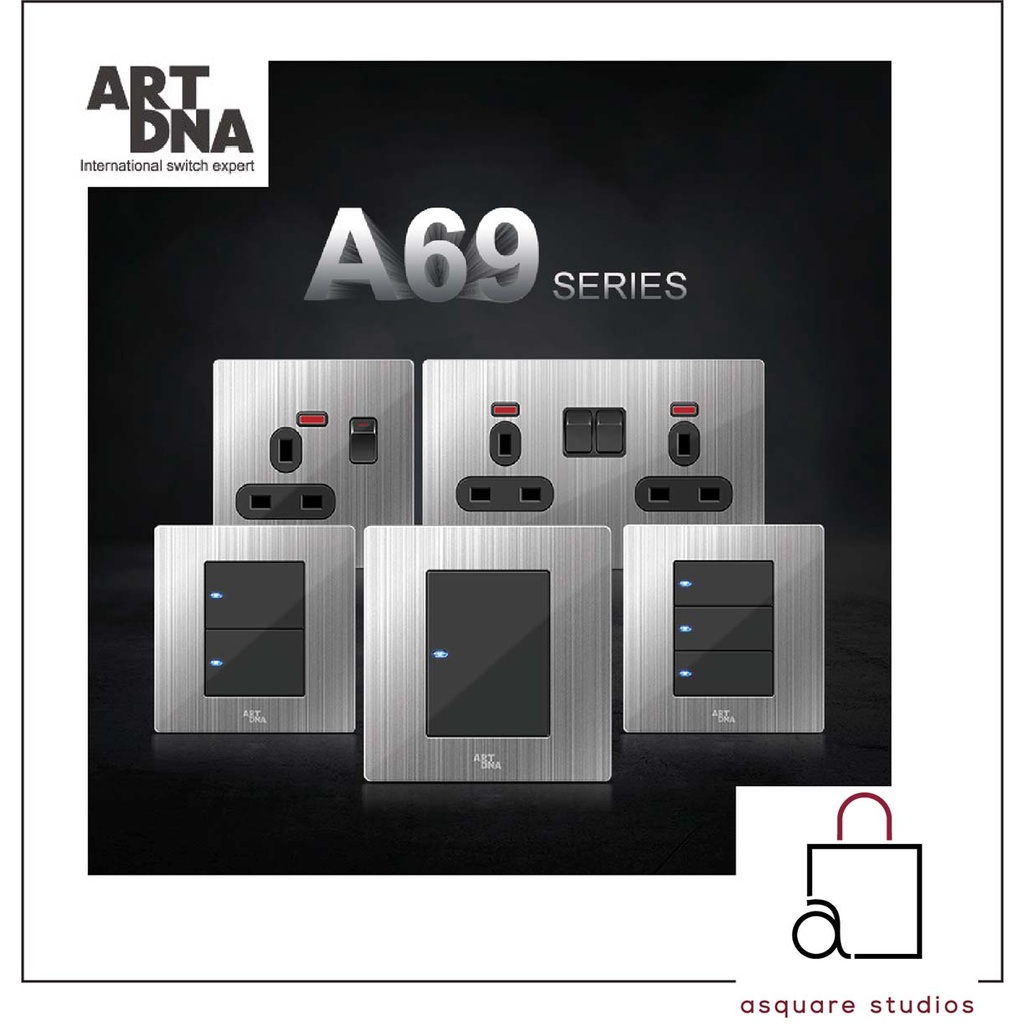 **DESIGNER CHOICE** ART DNA A69 LUXURY SERIES SWITCHES & SOCKETS