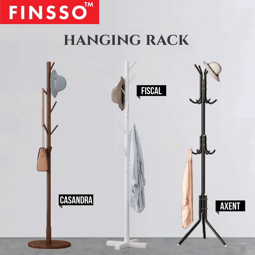 [READY STOCK] FINSSO: Hanging Pole Rack / Penyangkut Baju / Rak Gantung Baju/ Topi