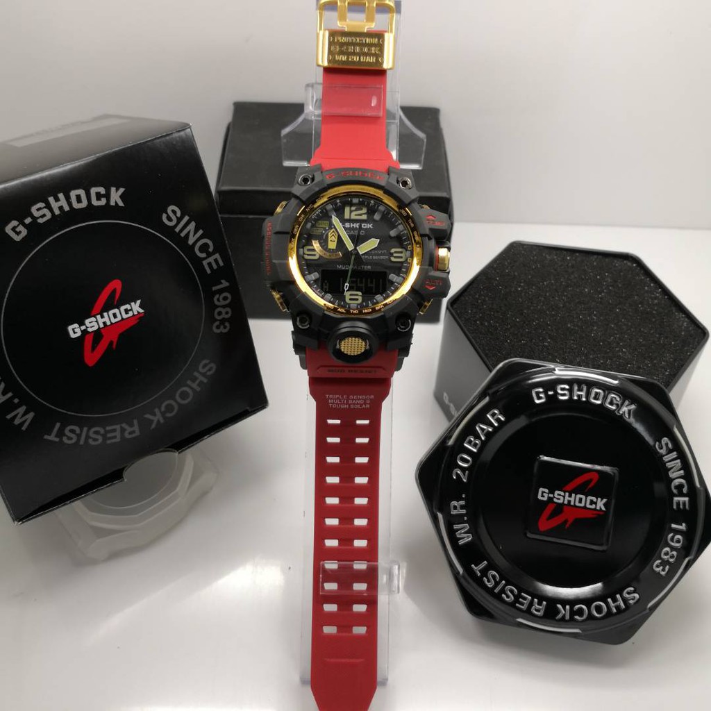 g shock mudmaster red strap