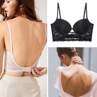 Varsbaby Backless Bra Invisible Bralette Lace Wedding Bras Low Back  Underwear Push Up Brassiere Women Seamless Lingerie Sexy Corset evening  dress