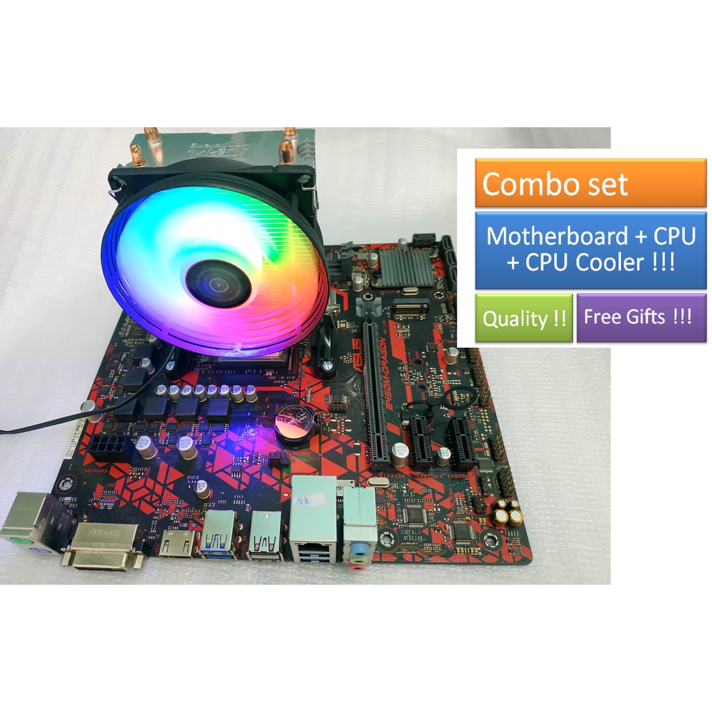 Gaming Combo Set AMD (DDR4) 4Core CPU + Gigabyte Asus Motherboard (M.2