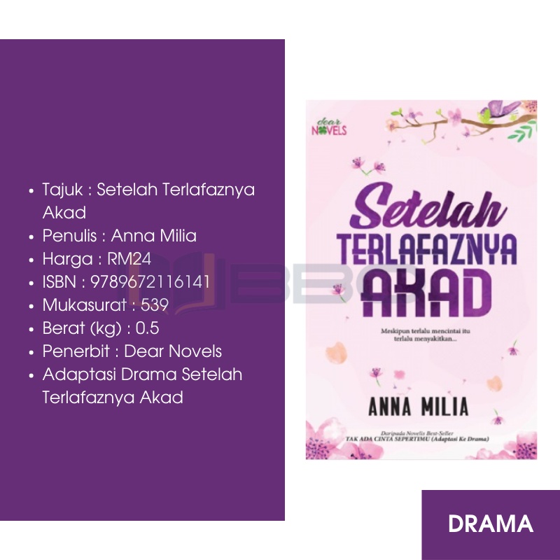 Bbo Dear Novels Setelah Terlafaznya Akad Anna Milia Adaptasi Drama