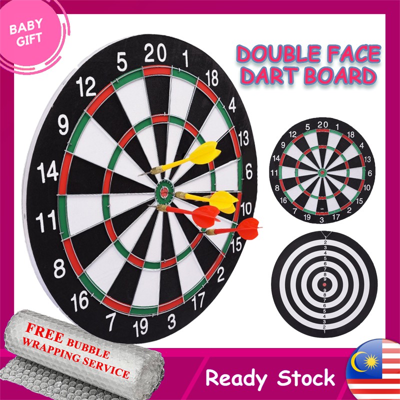 Professional Double-sided 12 Inches Dart Board Sport Game With 4pcs ...