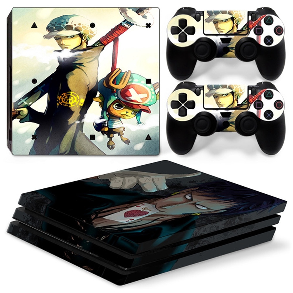 One Piece Ps4 Pro Skins Sticker Covers Decal Playstation 4 Pro Console Two Controllers Skins One Piece Shopee Malaysia