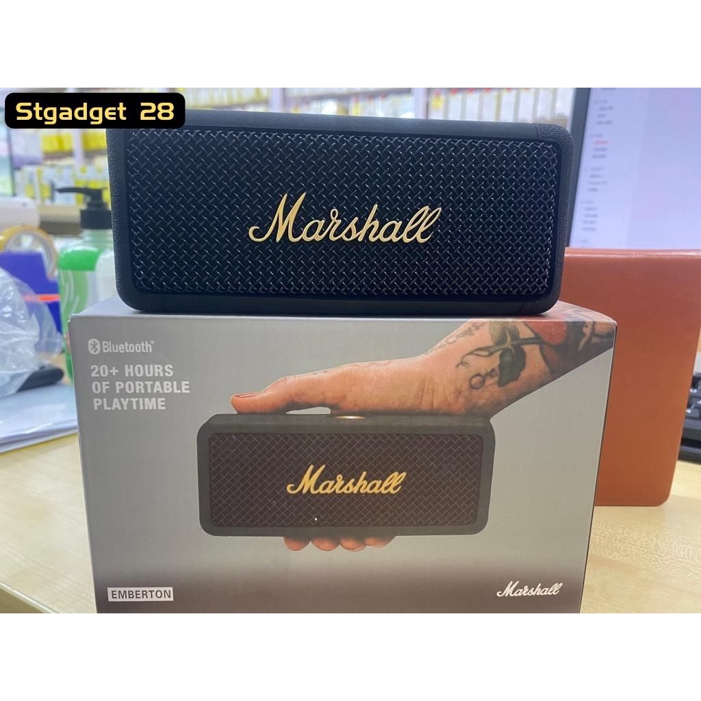 【PROMO】【Ready Stock】 Marshall Emberton Portable Speaker/ Bluetooth Speaker/ Wireless Bluetooth Speaker